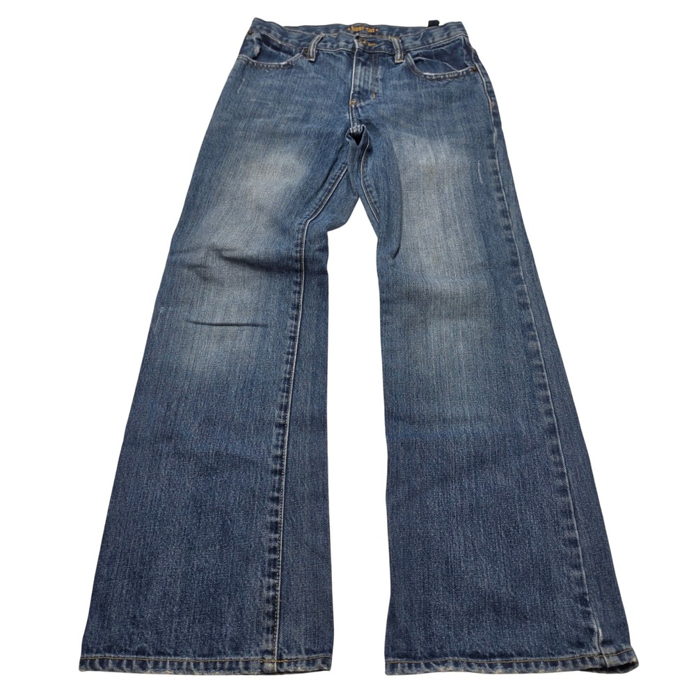 Old Navy Boys Blue Bootcut Jeans Size 14 Regular Adjustable Waist Medium Wash